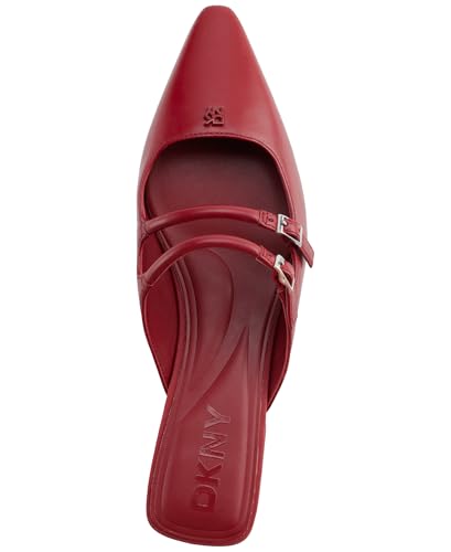 DKNY Women's Cahana Pointed Toe Flat Mule with Belt Strap Details4