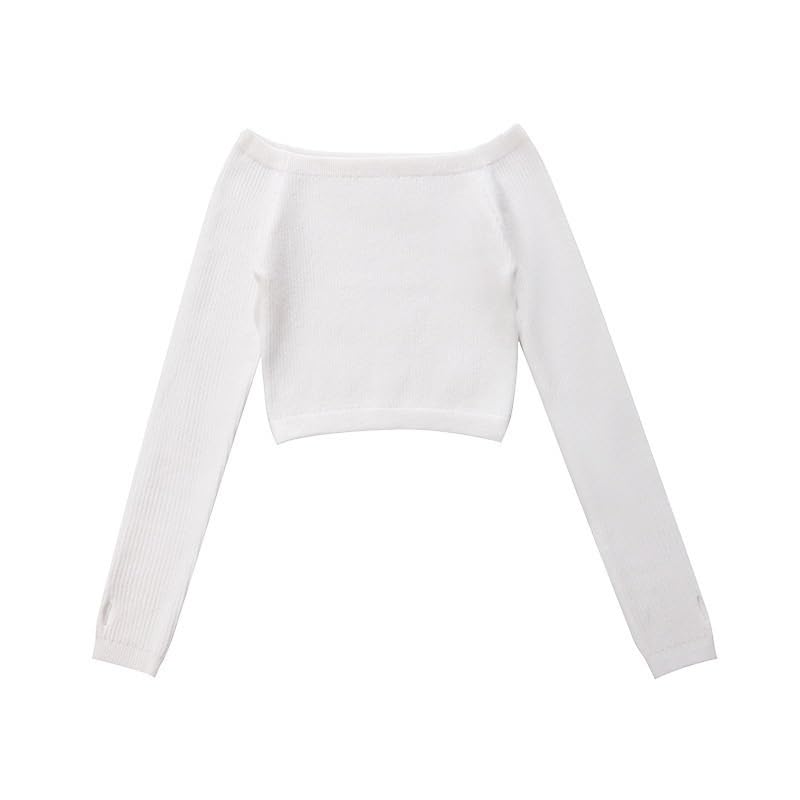 Girls Top Combo With Booty Shorts Ballet Dance Gymnastics Wear Knitted Leg Warmer Long Sleeve Pull Over Sweater Winter Set for Pilates Yoga Workout(White-A,140 Height 130-140cm)