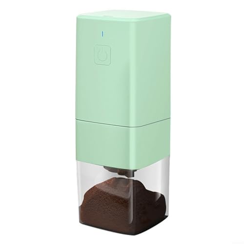 Elegante diseño compacto del molinillo de café eléctrico con funcionalidad de molienda rápida a través de fuente de alimentación USB (verde)