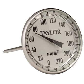 Taylor 61054J Commercial Series Instant-Read Analog Bimetal Meat Thermometer