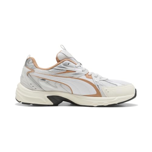 PUMA Erwachsene Milenio Tech Sneakers 42, Feather Gray White Cinnabar Orange – Ansicht 5