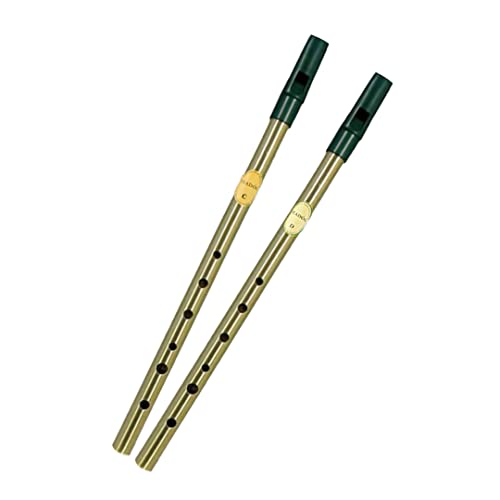 Feadog Set of 2 Whistle Brass Key 'D' and 'C'