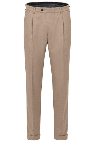 bugatti pantalon en coton homme coupe droite beige de haute qualite