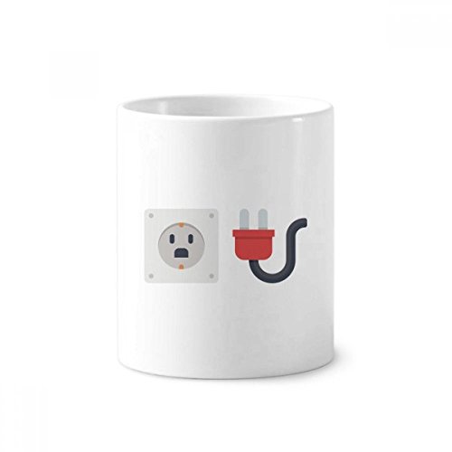 Tasse blanche schéma de circuit céramique pour organiser un bureau encombré