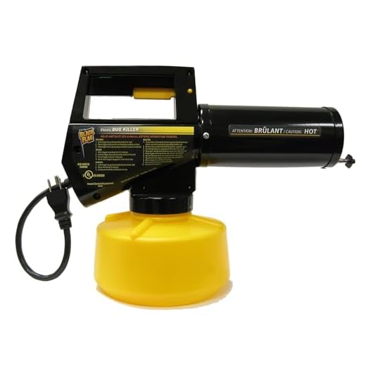 Black Flag 190107 Electric Insect Fogger for Killing and Repelling Mosquitoes, Flies, and Flying Insects Outdoors, Yellow & Black