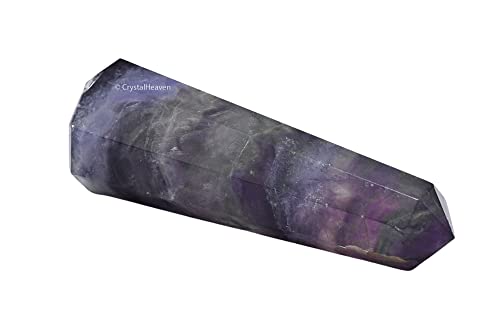 Image of Crystal Heaven Purple Fluorite Crystal Tower Obelisk Point For Chakra, Healing And Balancing - Aaa Grade Original Certified Gemstone Agate For Reiki Meditation Yoga Spiritual (3-4 Inches)