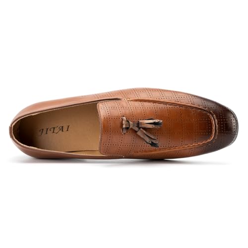 Image of JITAI Men's Lindford Moc Toe Bit Slip-on Penny Loafer Party Shoes