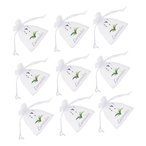 HOOTNEE 20pcs Lavender Sachets Empty Organza Bags Drawstring for Herbs Spices and Closet Freshening Breathable Mesh Convenient Storage Design