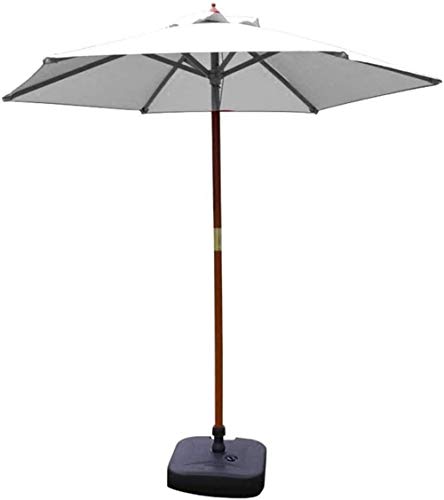 Parasols 7ft CLSDRZC con soporte de madera maciza para terraza y mesa de jardin
