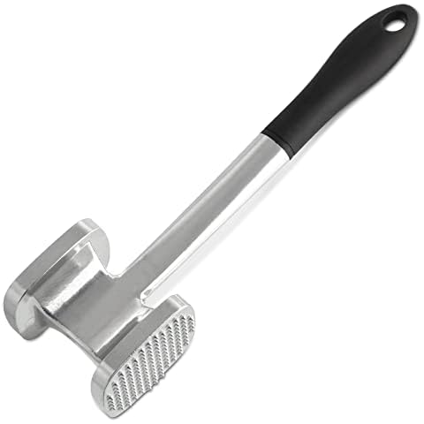 Fackelmann Fleischklopfer 28 cm, für zartes Fleisch, Fleischhammer aus Aluminium Cover
