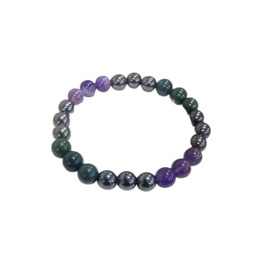 Arthritis Round Beads Stone Bracelet Heals Arthritis and General Pain, Gemstones for Healthy Blood Circulation Free Size Elastic Natural Healing Energy Unisex 6mm | UNDER 699 |