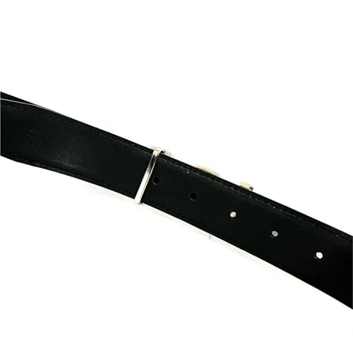 Cowskin Leather Pattern Men's Belt With Copper Buckle Head, Cowhide Youth Men's Women's Formal Business Belt Italy Jeans Belt3