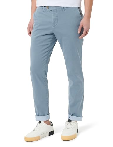 Pantalon Gardeur Savage-3 bleu élégant en coton pour homme en 32W