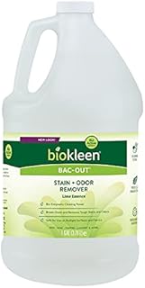 Biokleen Bac-Out Stain Remover for Clothes & Carpet - 128 Ounce - Enzyme, Destroys Stains & Odors Safely, for Pet Stains, Laundry, Diapers, Wine, Carpets - Eco-Friendly, Plant-Based