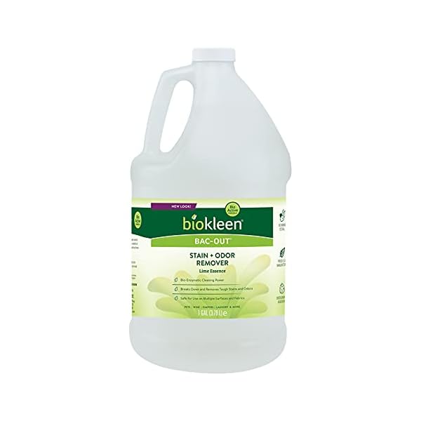 Biokleen BacOut Enzyme Stain & Odor Remover 128 Ounces Destroys