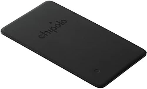 Chipolo Card Spot (2022) - Wallet Finder, Bluetooth Tracker for Wallet - Works with The Apple Find My app (iOS only) (Almost Black)