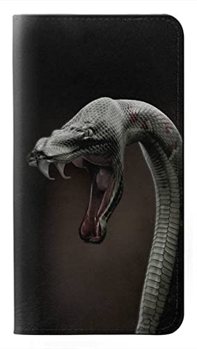 Housse cuir iPhone 15 Pro Black Mamba Snake avec finitions haute couture et protection intégrale