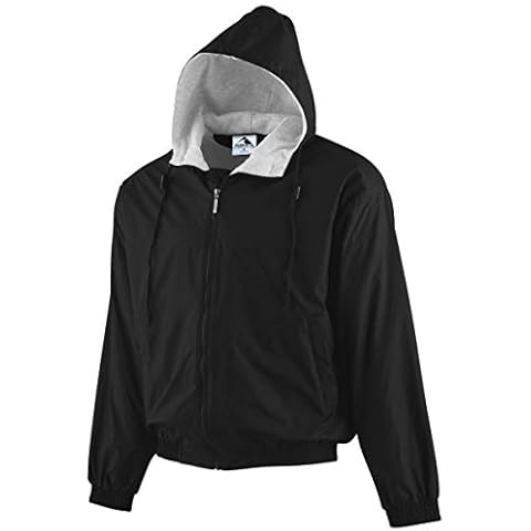 Augusta Sportswear Small Hooded Taffeta Jacket/Fleece Lined, Black Cover