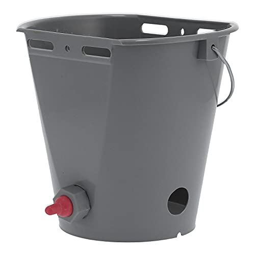 Cubo alimentador de 8L con 2 tetinas, ideal para la rutina diaria en la granja 2