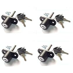 Cerradura de ventanas correderas Negro PACK 4 - LLAVES IGUALES