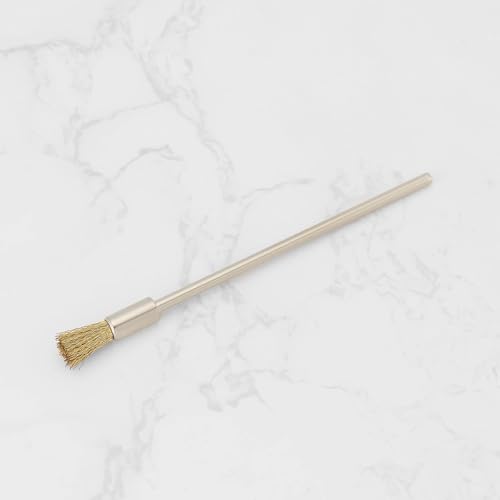 Image of 10pcs 3mm Extended Handle Mini Copper Wire Cleaning Brush Rust Removal Brush Length 100x16mm Suitable for Rotating Drilling Rig Rust Removal and Grinding
