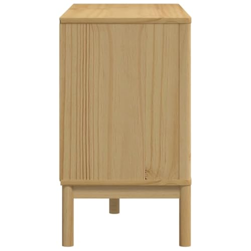 Cómoda de madera maciza Floro con 6 cajones en marrón cera para dormitorio 7