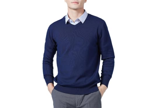 Men's Wool Blend Knitting Sweaters V-Neck Pullovers Male Wool Knitwear Pullovers Jumpers