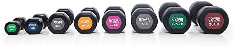 Power Systems Urethane Dumbbells - Durable and Commercial Grade - Sold in Pairs (3lb Color)