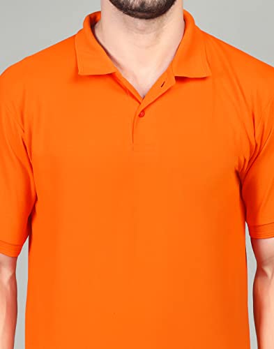 Image of INKKR Men's Casual Polo Neck Half Sleeve Solid T-Shirt (Pack-3)