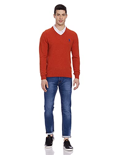 Image of U.S. POLO ASSN. Men's Cotton V-Neck Sweater