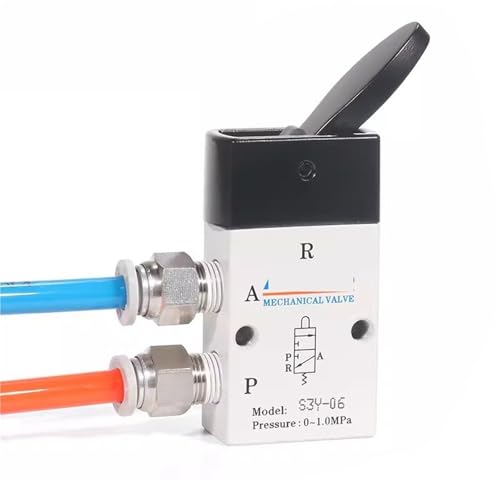 Interrupteur pneumatique S3Y-08 commande manuelle fluide et sans fuite - 5