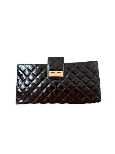 Bolsa Desirèe Matelassê Luxo com Corrente Dourada (Preto)