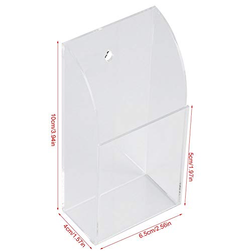 HERCHR Remote Control Holder Wall TV Remote Holder Clear Acrylic TVremote Media Player Controller Organiser Caddy Box Organizer for Air Conditioner TV - Cosy Home Interiors HERCHR Remote Control Holder Wall TV Remote Holder Clear Acrylic TVremote Media Player Controller Organiser Caddy Box Organizer for Air Conditioner TV - Image 4