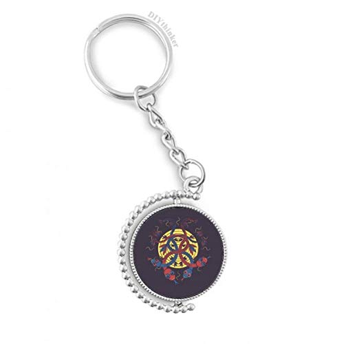 Porte-clés rotatif serpent multicolore pour ne plus perdre ses clés