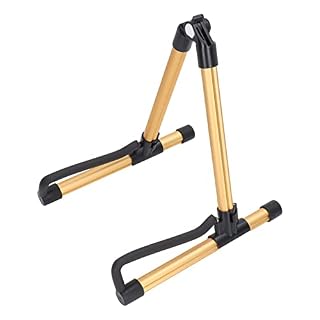 Support de Guitare Pliable Support D’instrument Pliant en Métal Réglable pour Instruments à Cordes(Or) - Les Beatles, Paul McCartney, John Lennon, RIngo Starr, George Harrison