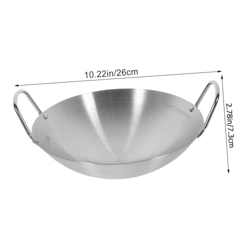 Wok de acero inoxidable Zerodeko, sartén antiadherente grande miniatura 2