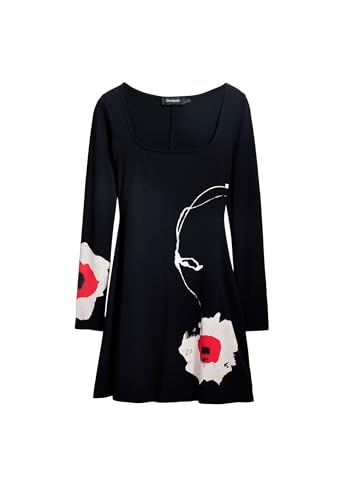 Desigual Femme 25swvk07 Robe Décontractée, Noir, XL EU