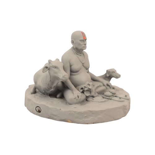 Image of KariGhar Swami Samarth Idol Perfect for Car Dashboard and House Warming Size 3 inch