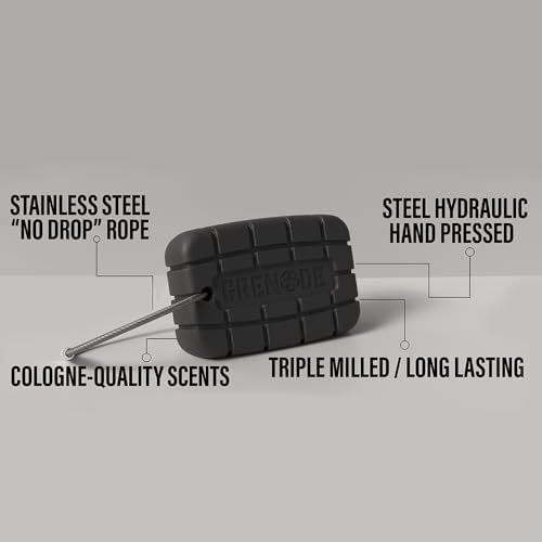 GRENADE Patriot American Pine Tar Bar Soap for Men Grooming, Body and Face Natural Cleanser, Fresh Masculine Scent, Gift for Armed Forces and Military Enthusiasts, American Made, 4 Pack