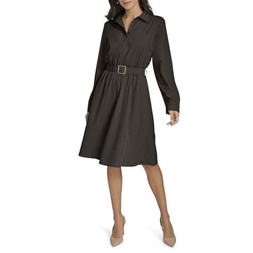 Calvin Klein Women's Casual Everyday Long Sleeve Aline Dress