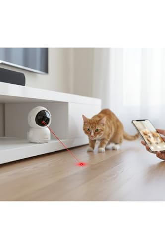 Beyaz Tek Ebat Wi-Fi Akıllı Bebek ve Ev Kamerası, Hareket Takibi, Gece Görüşü ve Sesli Görüşme