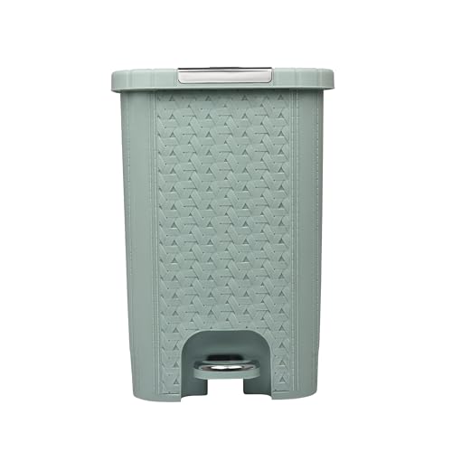 Image of FLAIR Ultra Home Pedal Trash Bin - 8L Medium Dustbin with Inner & Lid | Unbreakable Plastic, Odor Control, Lightweight | Non Garbage Smell | Perfect for Bathroom, Kitchen & Office (Mint Green)