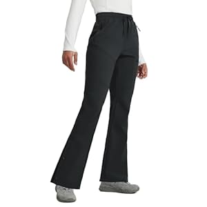 baleaf Women’s Waterproof Pants Hiking Snow Fleece Lined Pockets Thermal Warm Insulated Softshell Ski