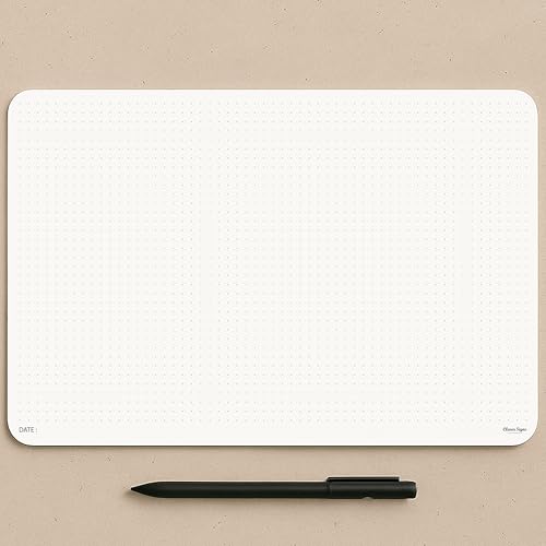 Image of CLEVER SIGNS A4 Dot Grid Notepad (8,3 inch x 11,7 inch)- Large Dotted Memo Desk Pads-Premium Paper with Cardboard Back Support - Ideal for Note-taking, Planning, Sketching, and Journaling