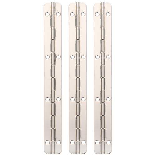 NAMOARLY 3pcs 180 Piano Hinge Garage Door Hinge 180 Degree Hinge Hinges for Cabinet Doors Pivot Hinge Wall Mounted Folding Table Decor Marine Hinge Rv Cabinet Hinges Bolt Stainless Steel