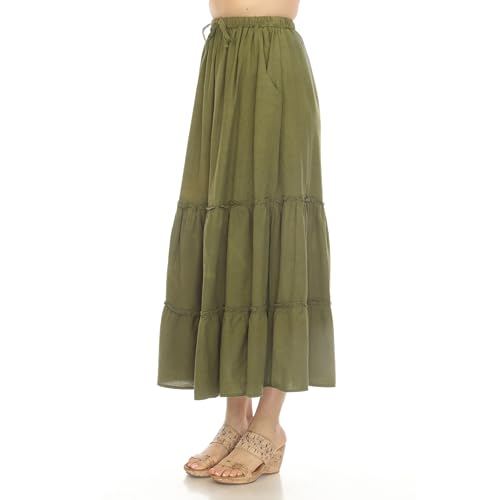 Homespun Tiered Maxi Skirt2