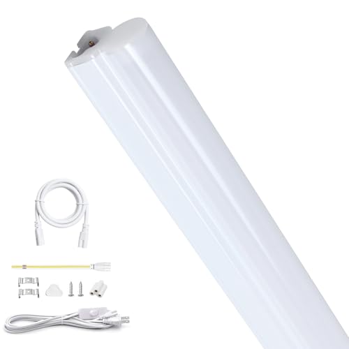 9.5�v���ȓd�� �����F LED�u���� ����̌^ 20W�` 1500lm ����� 57cm T5���� �`���c�L�Ȃ� �ᔭ�M 50000�g������ AC85-265V�d���t���[ �������Ɩ������v PSE�ρi57cm-�����F-1�{�j