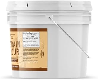 Unpretentious 9 Grain Flour, 1 Gallon, Bread & Dough, Storable, Fresh Homemade Bread (80 Ounce)