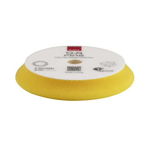 Image of RUPES Orbital Foam Polishing pad for Car Sanding, Polishing & Waxing, Dual Action Polisher Pad, Car Cleaning Supplies for Compounding(Yellow, 130 /150mm, Single Pad, Fine)