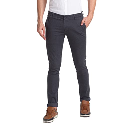 Image of Parx Cotton Black Casual Trouser for Men